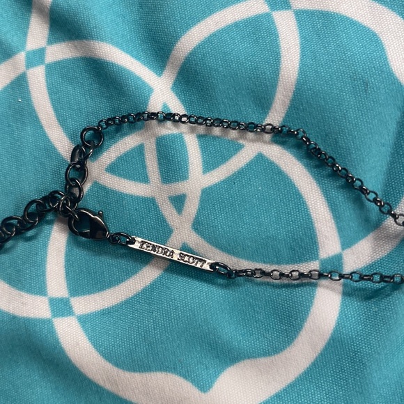 Kendra Scott Prototype Pave Gunmetal and Black Drusy Lux Elisa - Picture 3 of 4